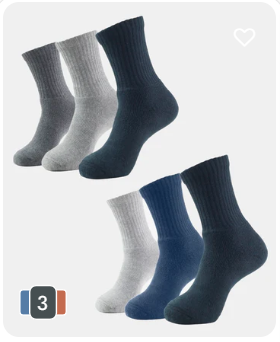 Compact cotton Soft Elastic short Lenght Sock packof 6