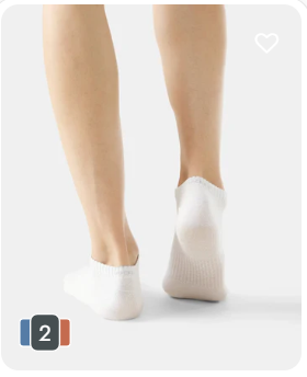 Compact Cotton soft size Elastic Show Sock With stay..