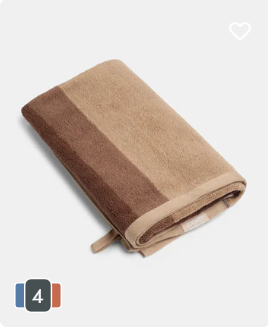 Cotton Terry Ultrasoft and single strip bath towel