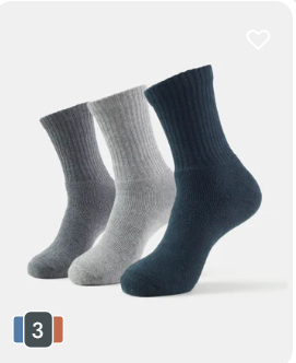 Compact cotton elastic Long Lenght Sock packof3 (Copy)